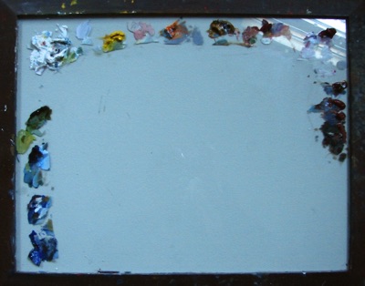 oil painting palette, D. Hoeschen